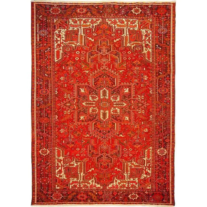 One Of The Kind Persian Heriz Rug 10'2" x 7'2"